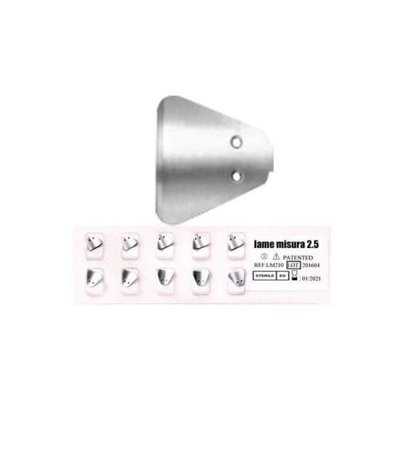 LAME TIPO SAFE PEDICURE MISURA 2,5 (CONF. 50 PEZZI)