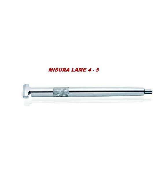 MANICO PER LAME SAFE ACCIAIO INOX A PULSANTE  - MISURA 4/ 5