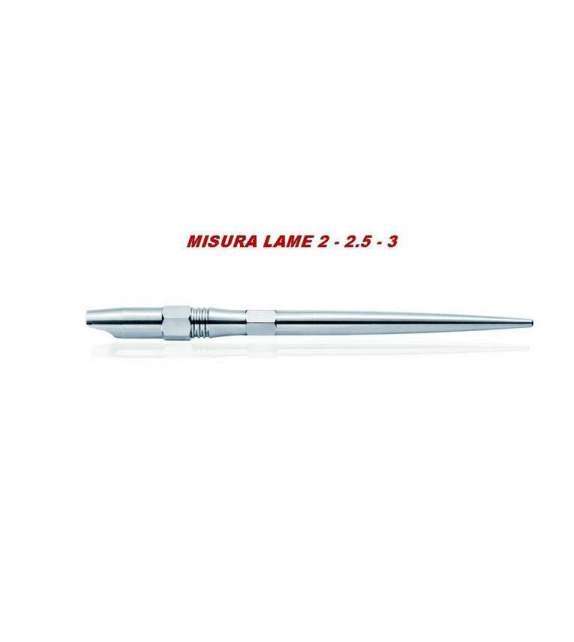 MANICO PER LAME SAFE ACCIAIO INOX A VITE  - MISURA 2/ 2.5/ 3