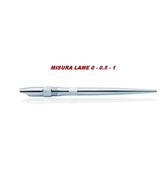 MANICO PER LAME SAFE ACCIAIO INOX A VITE  - MISURA 0/ 0,5/ 1