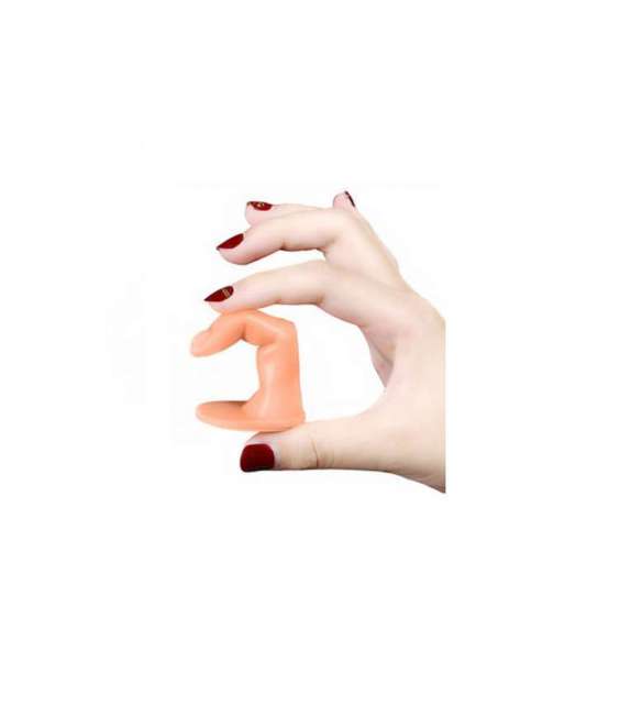 DITO IN PLASTICA PER PRATICA MANICURE CON UNGHIA, ADESIVO