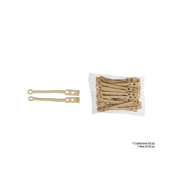 ELASTICO PIATTO LUNGO PER BIGODINI ( 50 PEZZI)