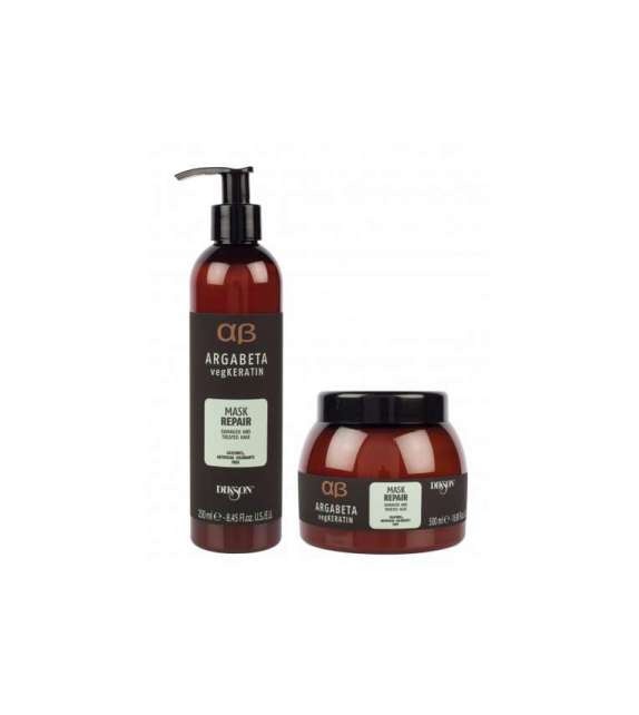 MASCHERA REPAIR MASK ARGABETA vegKERATIN CAPELLI DANNEGGIATI - Scegli il Formato