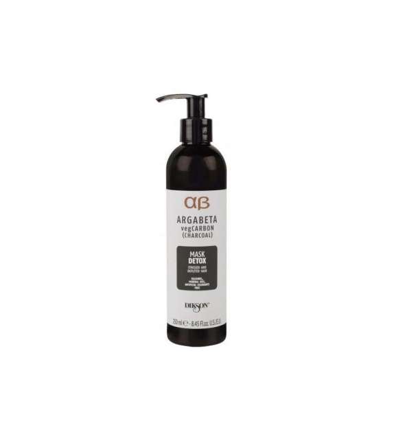 MASCHERA DETOX ARGABETA vegCARBON CHARCOAL CAPELLI STRESSATI - Scegli il Formato