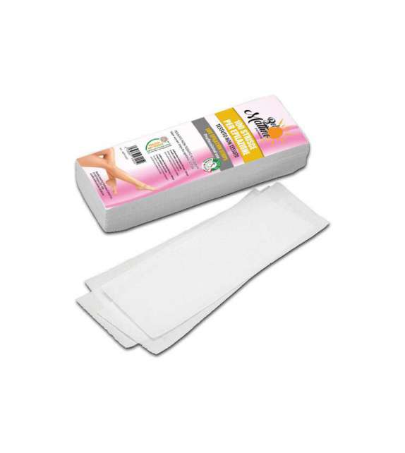 STRISCETTE DEPILAZIONE in TNT 7X20CM BIANCHE bel mattino (100 PEZZI)