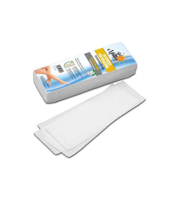 STRISCETTE DEPILAZIONE TNT 7X20CM BIANCHE BEL MATTINO (50 PEZZI)