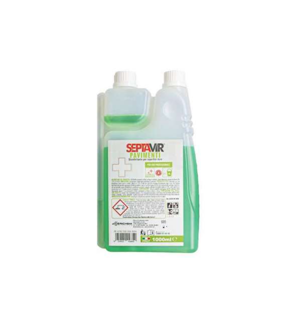 DISINIFETTANTE SUPERFICI DURE CONCENTRATO SEPTAVIR PAVIMENTI CERICHEM 1000  ML