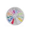 DECORAZIONI PER UNGHIE TONDE PERLATE 3,0 MM ULTRA COLORI ASSORTITI (240 PZ)