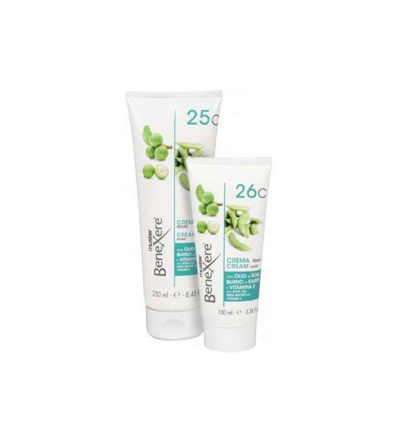 25C - 26C CREMA MANI CON BURRO DI KARITE' BENEXERE - Scegli il formato