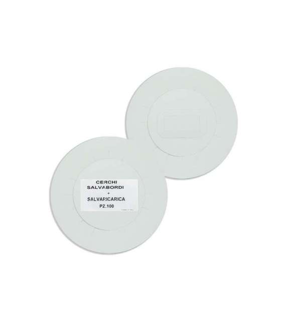 CERCHIETTI SALVABORDO - 2in1-- per SCALDACERA IN VASO + RULLO - Conf. 100+100 PZ