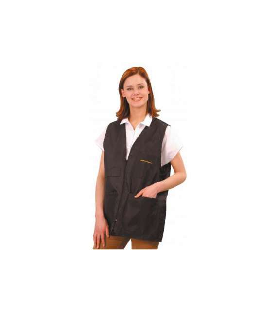 GILET MULTITASCA NERO CON RICAMO - SCEGLI TAGLIA