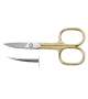 FORBICINA UNGHIE CURVA 3,5" SATINATA MANICI DORATI PROFESSIONAL