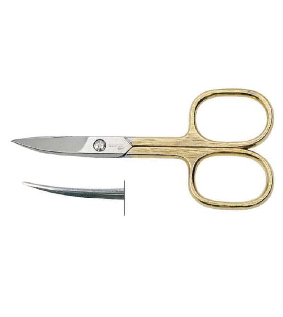 FORBICINA UNGHIE CURVA 3,5" SATINATA MANICI DORATI PROFESSIONAL