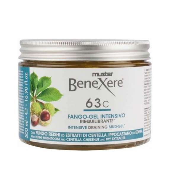 63C FANGO GEL INTENSIVO DRENANTE CON FUNGHI REISHI E CENTELLA BENEXERE 500ML