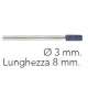 PUNTA FRESA ABRASIVA DIAMETRO 3MM LUNGHEZZA 8MM (1 PZ)