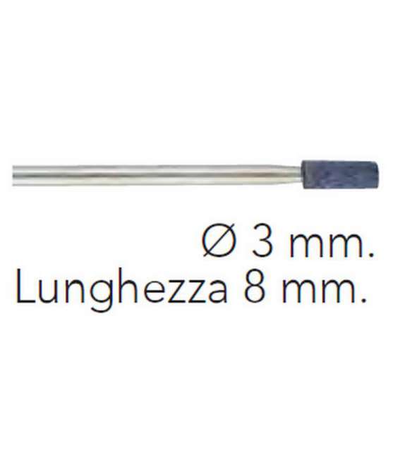 PUNTA FRESA ABRASIVA DIAMETRO 3MM LUNGHEZZA 8MM (1 PZ)