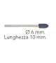PUNTA FRESA ABRASIVA DIAMETRO 6MM LUNGHEZZA 10MM (1 PZ)