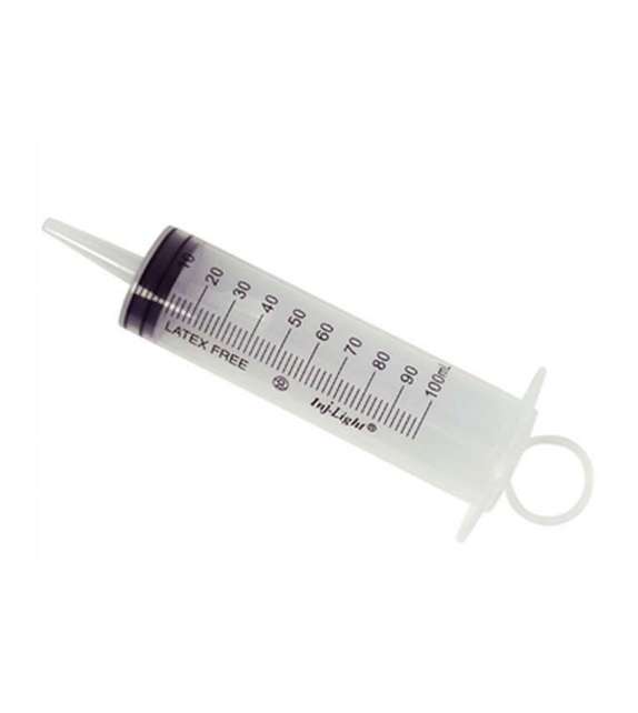 SIRINGA 3 PEZZI SENZA AGO 100 ML CONO CATETERE  conf 25 pz