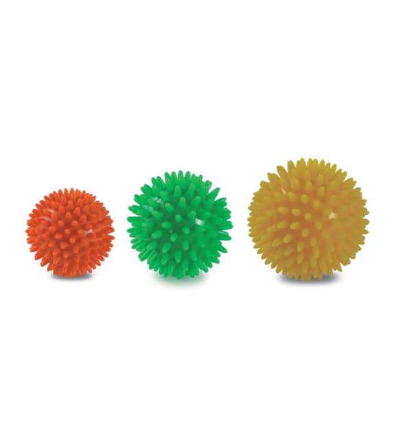 SET 3 PALLINE GIMA PER MASSAGGIO MUSCOLARE E RIABILITAZIONE - Ø 6, 7, 8 cm
