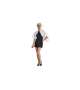 MANTELLA PETTINARE RASO con LACCI 75x95cm earl satin raso lucido - col. BIANCO