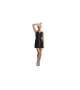 CASACCA DONNA DAMA NERA CON BORDINO BIANCO