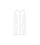 CASACCA DONNA DAMA NERA CON BORDINO BIANCO