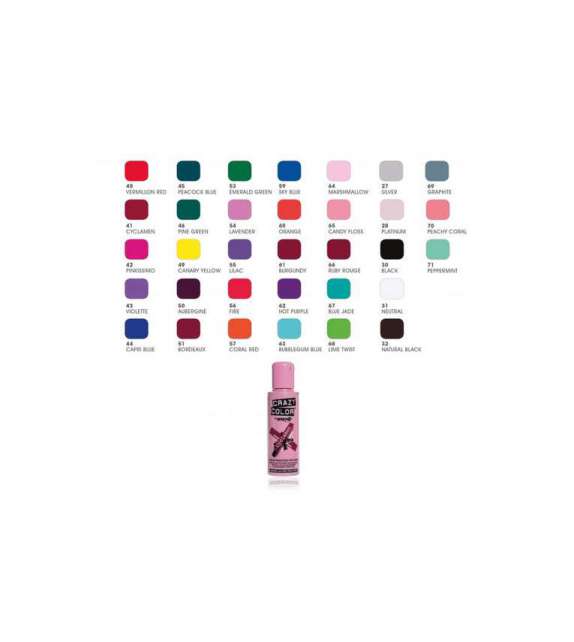 CREMA COLORANTE SEMIPERMANENTE CRAZY COLOR 100ML - Scegli il Colore