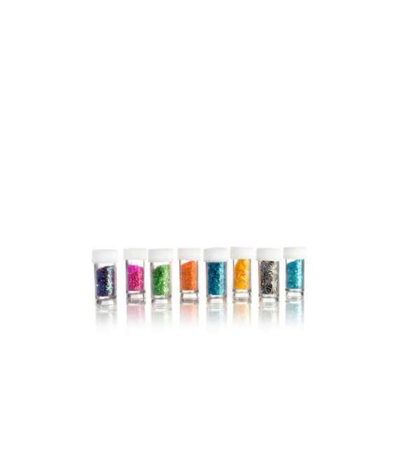 PAGLIUZZE PER UNGHIE CONF 8 PZ COLORI ASSORTITI