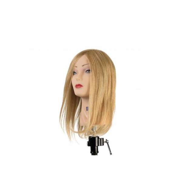 TESTA STUDIO LABOR PRO CAPELLI VERI BIONDO CHIARO MEDIO-CORTA 30cm - 45 imp./cm2
