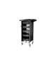 CARRELLO SET A 5 SCOMPARTI NERO PER PARRUCCHIERE