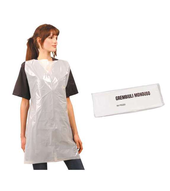 GREMBIULE MONOUSO SOFT PE-LD (50 PEZZI)