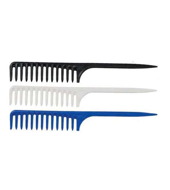 PETTINE A CODA CON DENTI RADI WILD COMB COLORI ASSORTITI