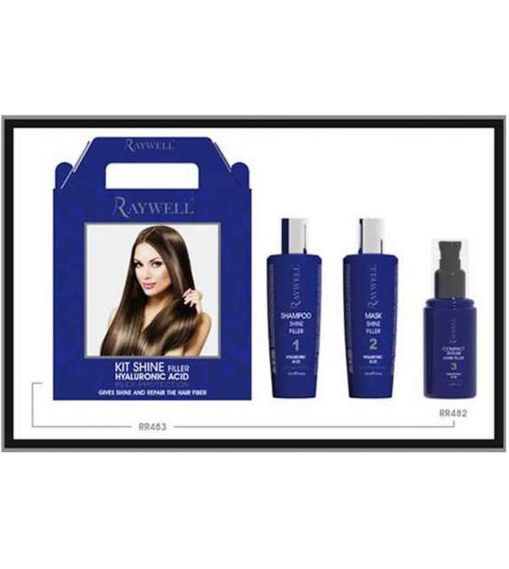 KIT SHINE FILLER HYALURONIC ACID Trattamento Rigenerante Rinforzante RAYWELL