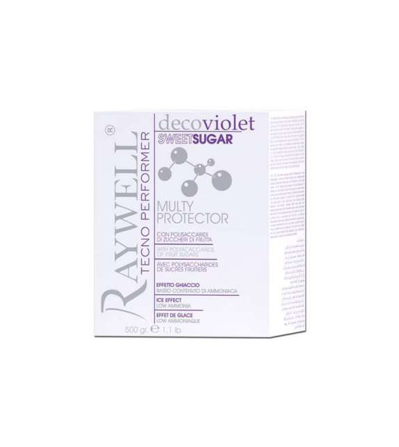 POLVERE DECOLORANTE VIOLET Effetto Ghiaccio SWEET SUGAR poca Amm. RAYWELL 500gr