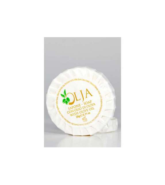 SAPONETTA TONDA PLISSETTATA "OLJA" 20GR