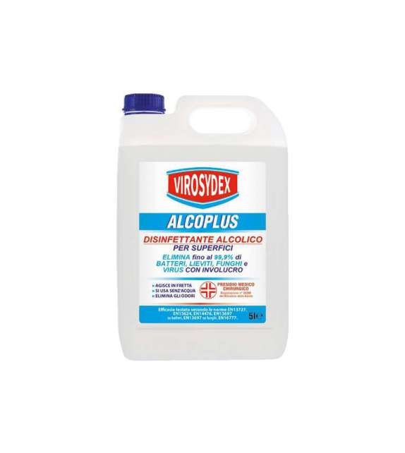 DISINFETTANTE SUPERFICI ALCOLICO VIROSYDEX ALCOPLUS Tanica 5 lt