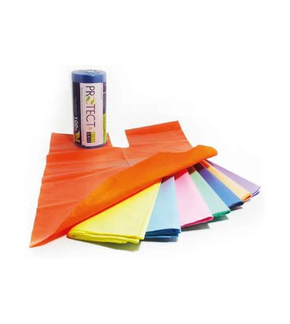 BAVAGLI ASSORBENTI PLASTIFICATI MONOUSO Rotolo 80pz 50x60cm Protect Bibs- Scegli