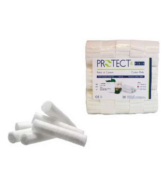 RULLI SALIVARI Non Sterili 100% Cotone 300 g Protect Rolls - Scegli la Misura