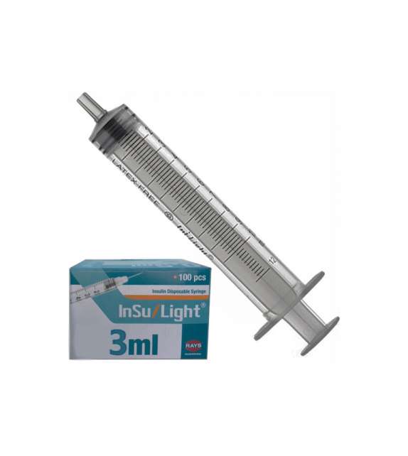 SIRINGA Inj/Light® SENZA AGO - Cono Luer Centrale 3ml - conf. 100pz
