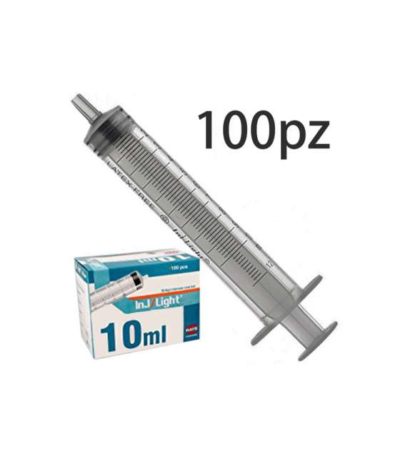 SIRINGA Inj/Light® SENZA AGO - Cono Luer Centrale 10ml - conf. 100pz