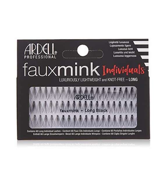 ARDELL Faux Mink Individuals CIGLIA a Ciuffetti Leggere SENZA NODI - LUNGHE NERE