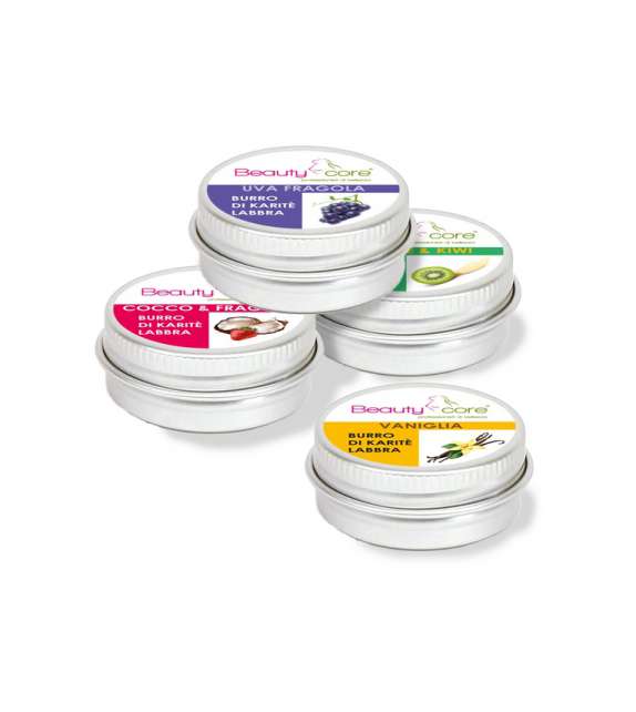 Burro per Labbra con BURRO DI KARITÈ Idratante BEAUTYCORE 15ML- Scegli Fragranza