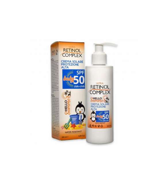 RETINOL SOLE - CREMA SOLARE BABY protezione alta SPF 50 - fl. 150ml HELLO SUMMER