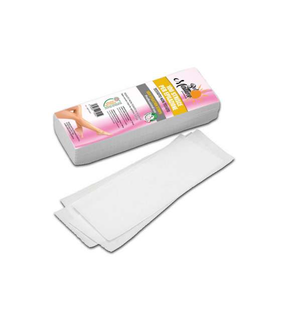 STRISCETTE DEPILAZIONE TNT 7X20CM BIANCHE BEL MATTINO (100 PEZZI)