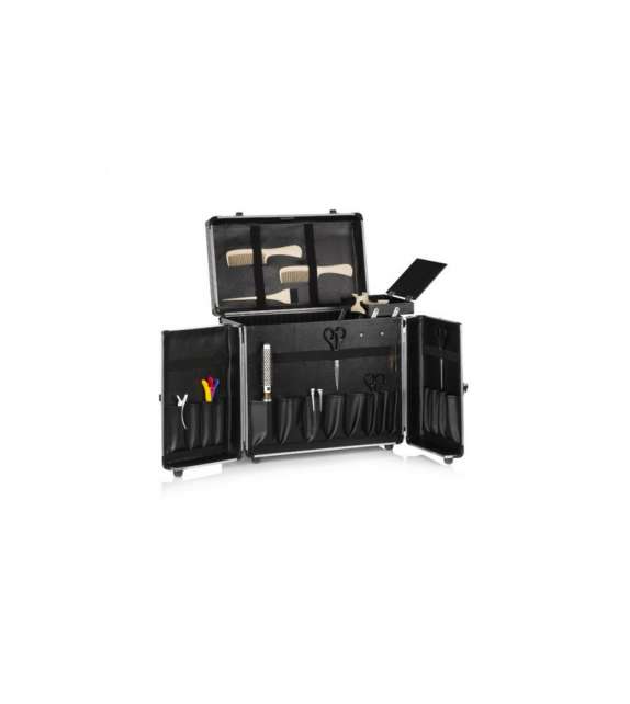 BOX PARRUCCHIERE STAGE TROLLEY PROFESSIONALE IN ALLUMINIO