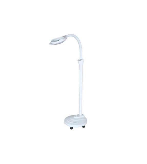 LAMPADA LED CON LENTE D'INGRANDIMENTO 5 Diottrie - CON STATIVO CON ROTELLE