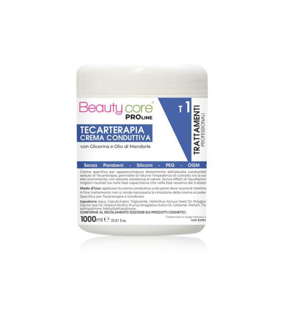 CREMA TECARTERAPIA conduttiva Beautycore T1 - vaso 1000ml