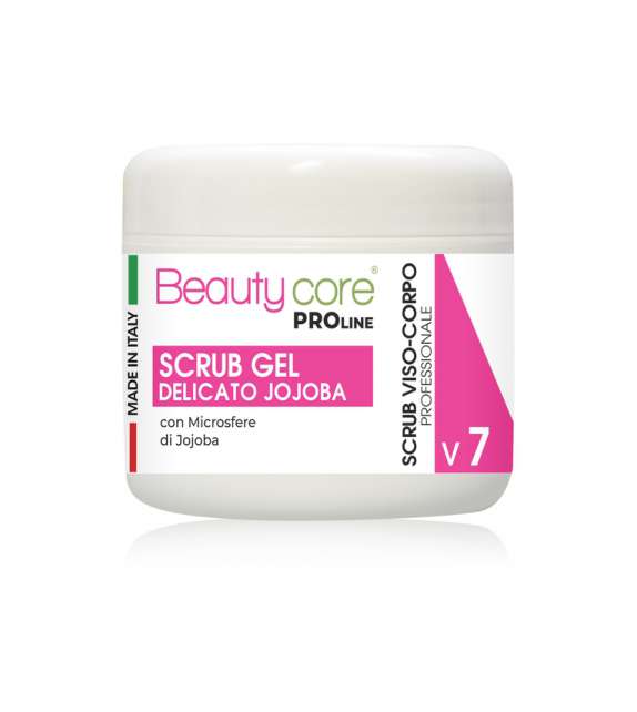 V7 SCRUB GEL VISO-CORPO DELICATO Microsfere di Jojoba BEAUTYCORE ProLine 500 ml