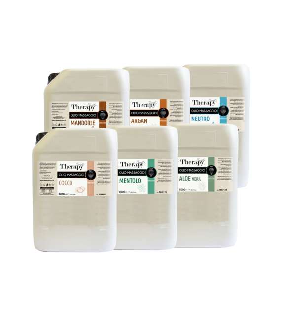 OLIO MASSAGGIO THERAPY TANICA 5 LITRI - Scegli la Fragranza