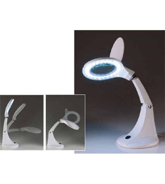 LENTE INGRANDIMENTO DA TAVOLO LED LUCE FREDDA 3 DIOTRIE MUSTER